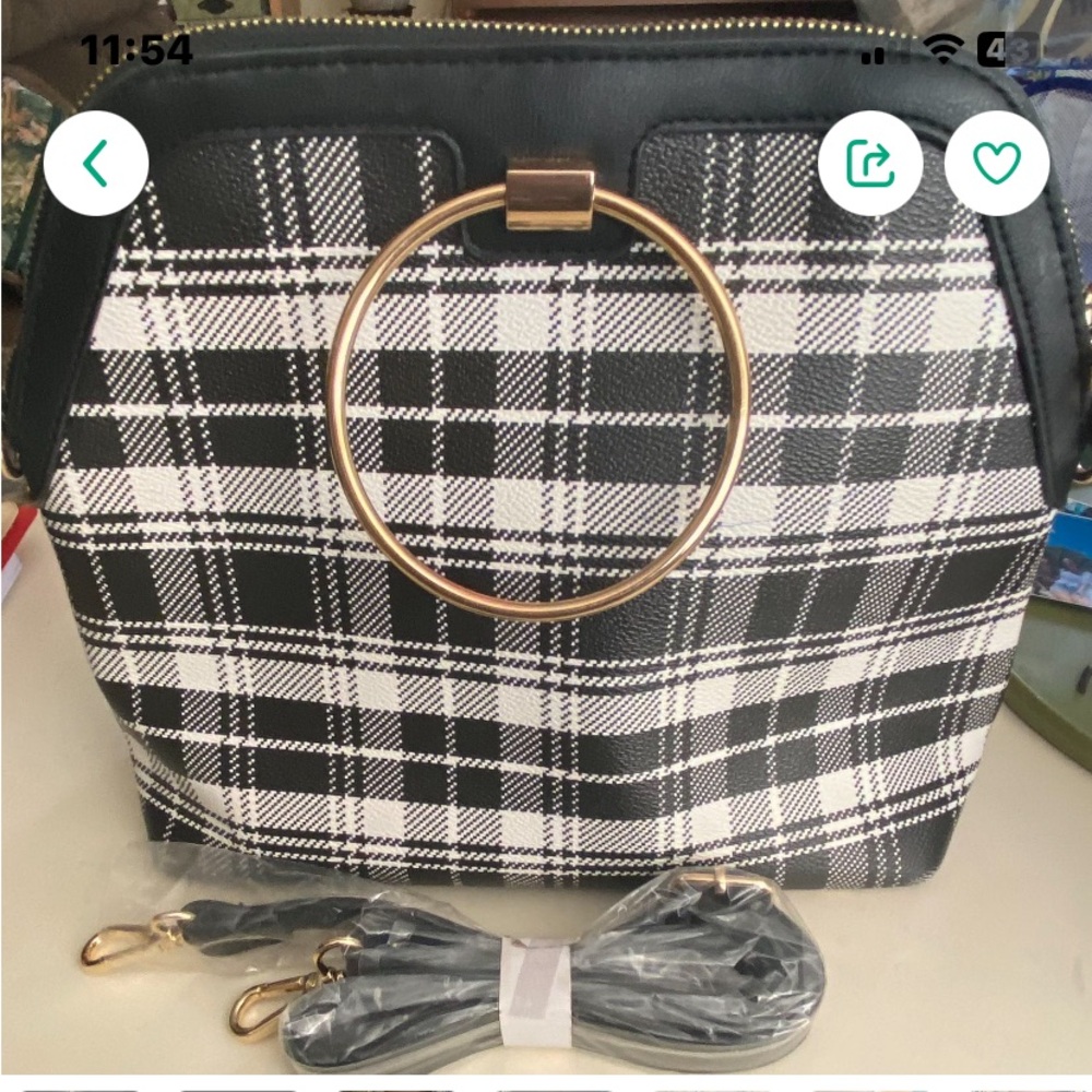 IMAN 2-in-1 Tote/Crossbody BLACK